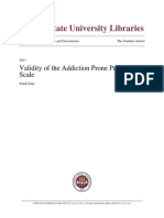 The Validity of The Addiction Prone Personality Scale - PDF Room