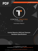 ControlMaestro 2018 and Titanium Hardware Specifications