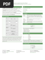 Software Engineering Cheat Sheet: by Via