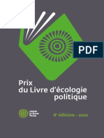 8e Prix du livre d'écologie politique - Dossier de presse