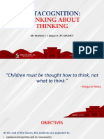 Chapter 2 1 Metacognition Thinking About Thinking