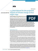 A Global Dataset For The Projected Impacts of Climate Change On Four Major Crops