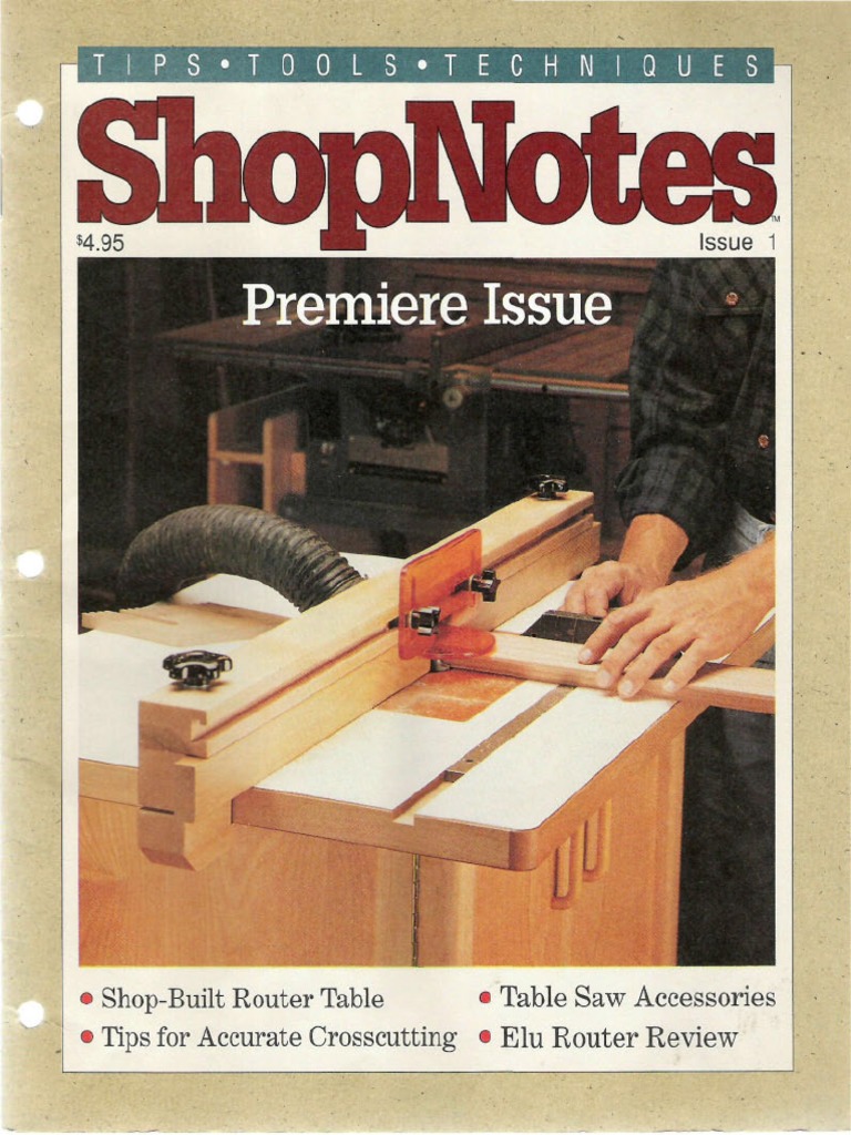 001 Shop-Built Router Table | PDF