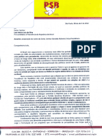 Proposição de Geraldo Alckmin (PSB) a pré-candidato à vice-presidência