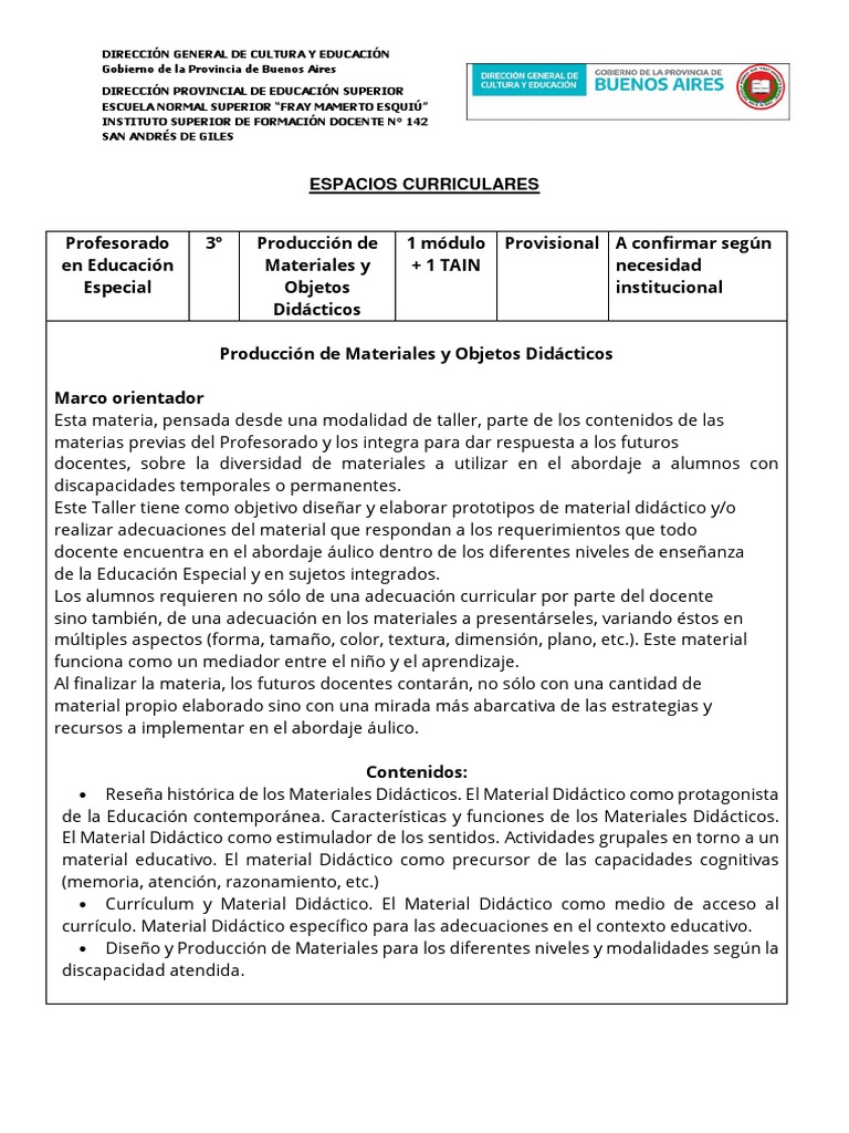 Marzo 2022 - Contenidos | PDF | Plan de estudios | Educación especial