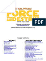 Star Wars RPG System Cheat Sheet