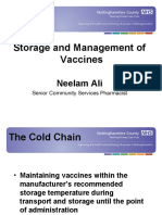 Storage Management of Vaccines