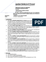 INFORME LEGAL N° - SE MANTENGA NOMBRE VILLA CLEMENTINA - ACUERDO DE CONCEJO