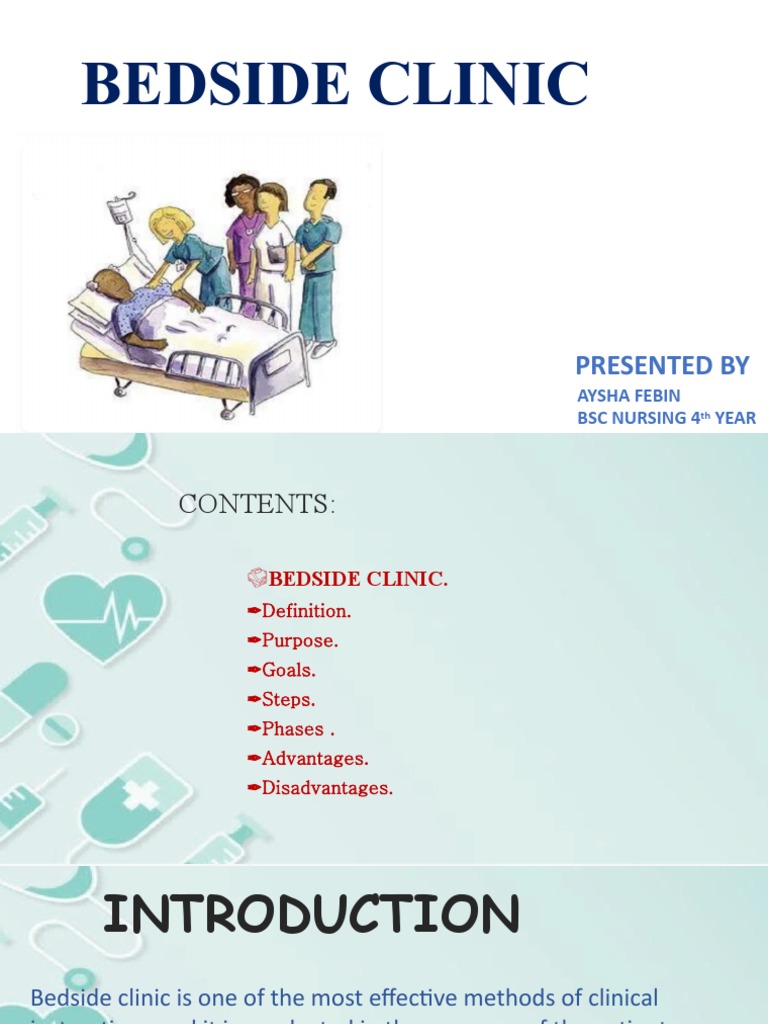 Bedside Clinic Presented by PDF Nursing Medical Diagnosis