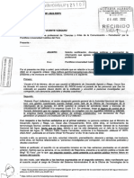 Carta de Roberto Puyo, Funcionario Del Ministerio de Desarrollo Agrario