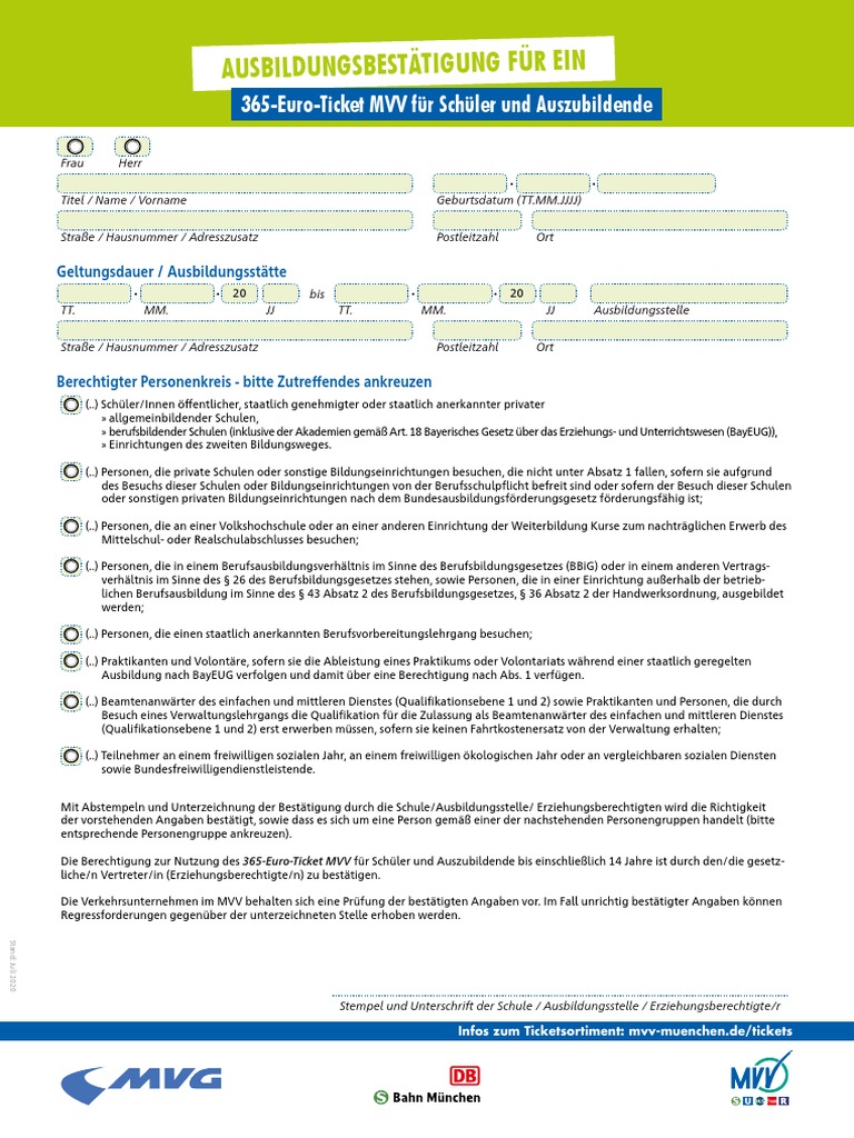 Bestaetigung Fuer 365 Euro Ticket MVV v4 PDF