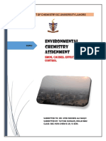 Environmental Chemistry Assignment: Department of Chemistry GC University Lahore