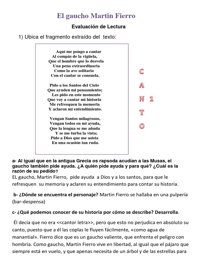 El Gaucho Martin Fierro Pdf