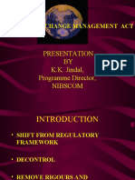 Presentation BY K.K. Jindal, Programme Director, Nibscom: Foreign Exchange Management Act