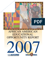 African American Educational Opportunity Report: Accord