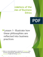 BE Midterm W1 Foundations of The Principles of Business Ethics