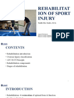 Rehabilitation of Sport Injuries