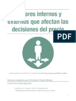 Unidad 2. Recurso 5. Factores Internos y Externos Que Afectan Las Decisiones Del Precio