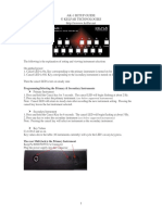 Ak-1 Setup Guide © Kelfar Technologies: Programming/Selecting The Primary & Secondary Instruments