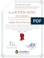 Certificado de Logro Cimientos Bíblicos Ángela María Rúa Jaramillo