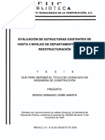 Evaluación Estructural de Edificio - Tesis Itc