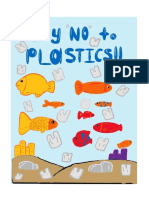 Poster Digital say no to plastics