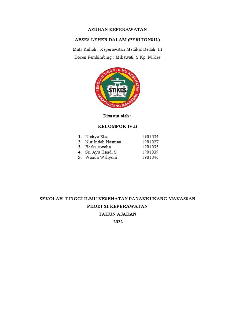 Abses Leher Dalam | PDF