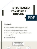 PLASTIC-WASTE PAVEMENT BRICKS