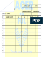 PLANTILLA DE EQUIPOS