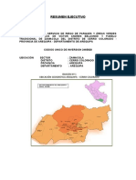 Resumen Ejecutivo Sistema de Riego Zamacola