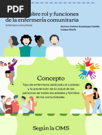 Rol de Enfermería Comunitaria-