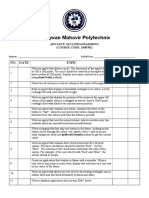 Bhagwan Mahavir Polytechnic: No. Date Topic Grade Sign