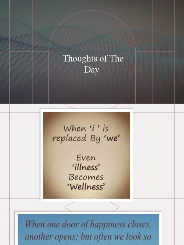 Thoughts of The Day PDF