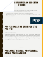 Bab 3. Profesionalisme Dan Kode Etik Profesi