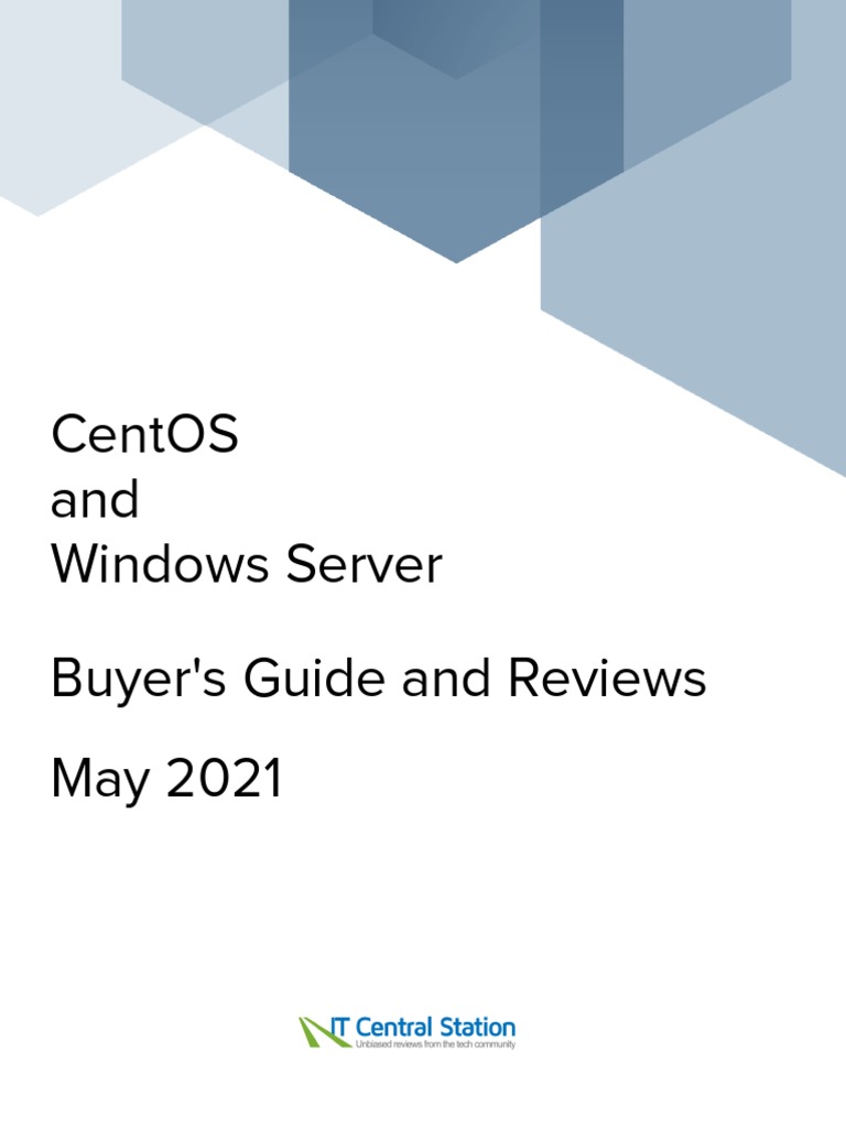 CentOS vs. Windows Server Report From IT Central Station 2021-05-06 KDP ...