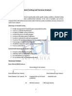 Standard Costing and Variance Analysis