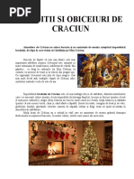 Atmosfera de Crăciun ne aduce bucurie şi ne aminteşte cu precădere de anii copilăriei