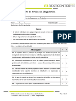 Teste Diagnostico Ergonomia TSST