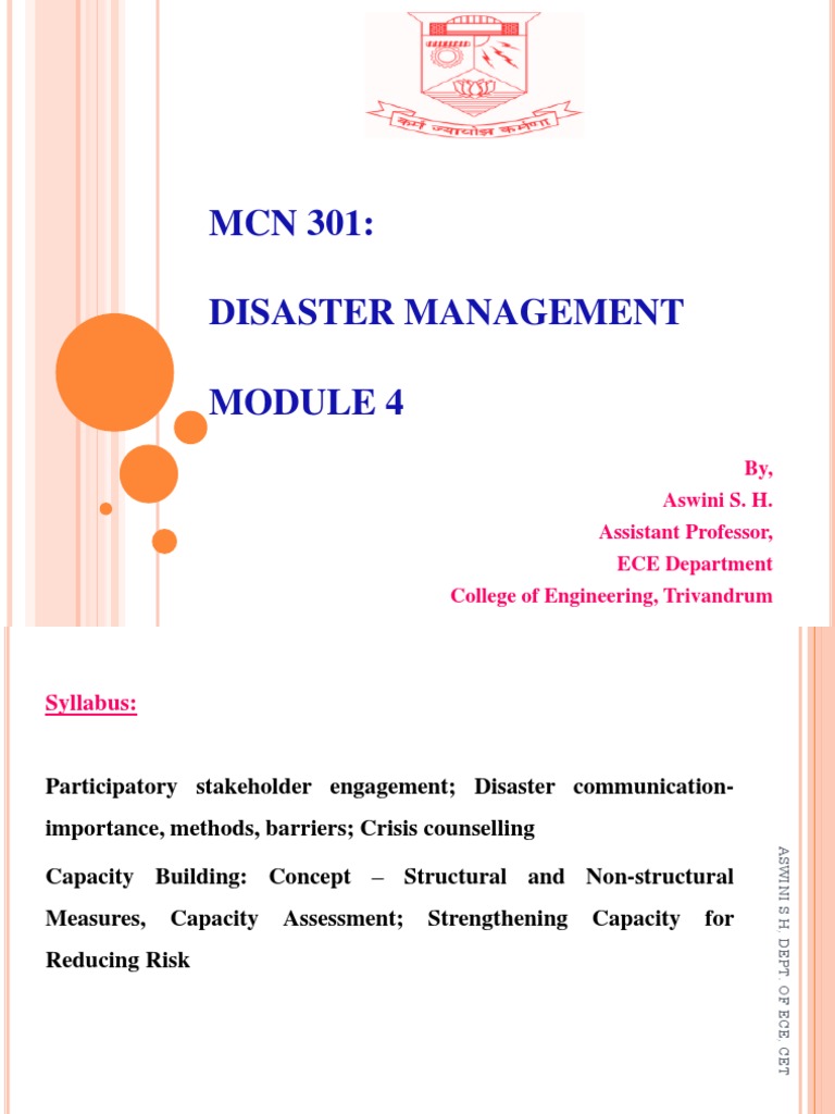 Stakeholder Engagement in Disaster Management | PDF | Communication ...