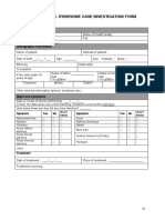 ACUTE DIARRHEAL SYNDROME CASE FORM