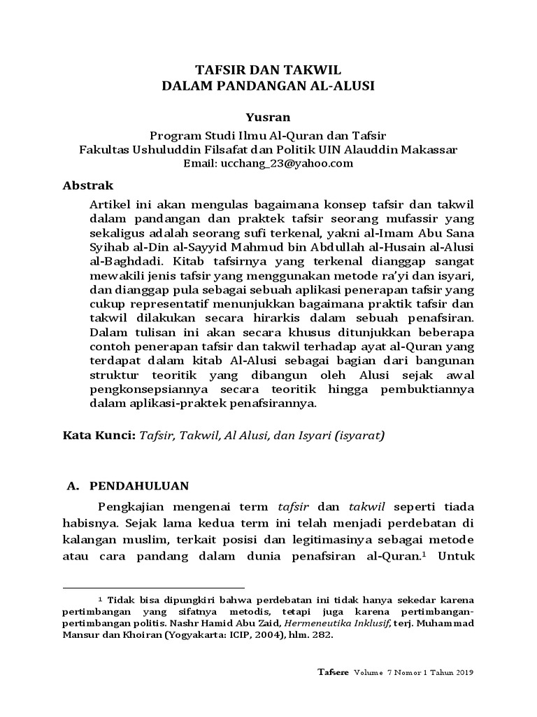 Jurnal Tafsir Pdf