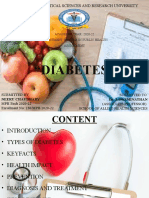 "Diabetes": ACADEMIC YEAR: 2020-22 Department: Master in Public Health Assignment ON