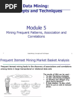 Module 5.1 - Association Rule Mining, Apriori Algorithm, Data Mining, Support, Confidence, Examples