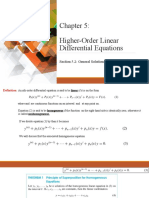 Higher-Order Linear Differential Equations