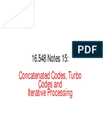 16.548 Notes 15:: Concatenated Codes, Turbo Codes and Iterative Processing