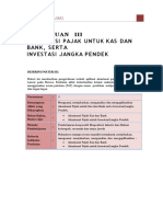 Akuntansi Pajak Untuk Kas, Bank Dan Inevestasi Jangka Pendek