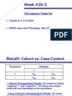 Week #2b-3: This Lecture: Chi-Square Tests For