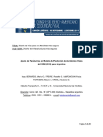 Ajuste de Parametros en Modelo de Prediccion de Accidentes Viales Del HSM (2010) para Argentina-Tete Berardo