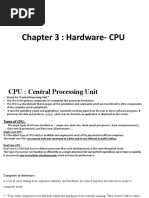 Chapter 3: Hardware-CPU