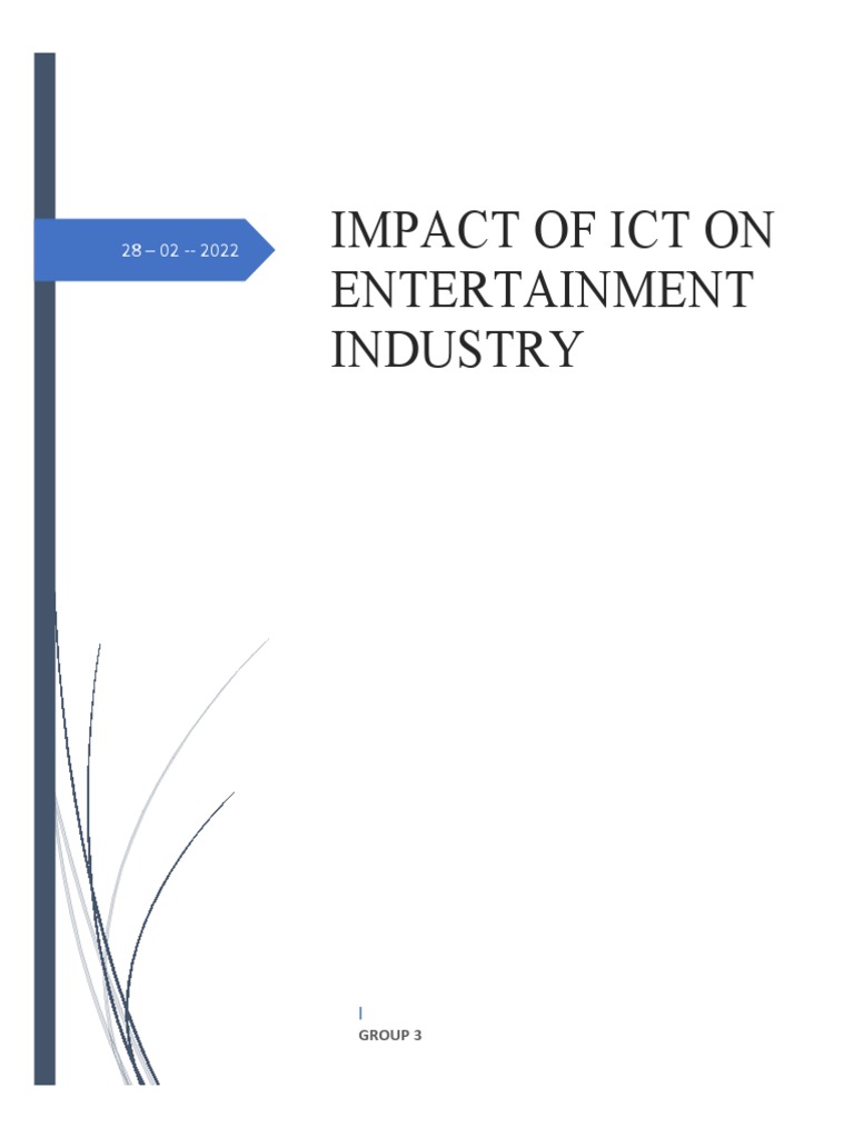 Impact of Ict in Entertainment Industry PDF Information Technology